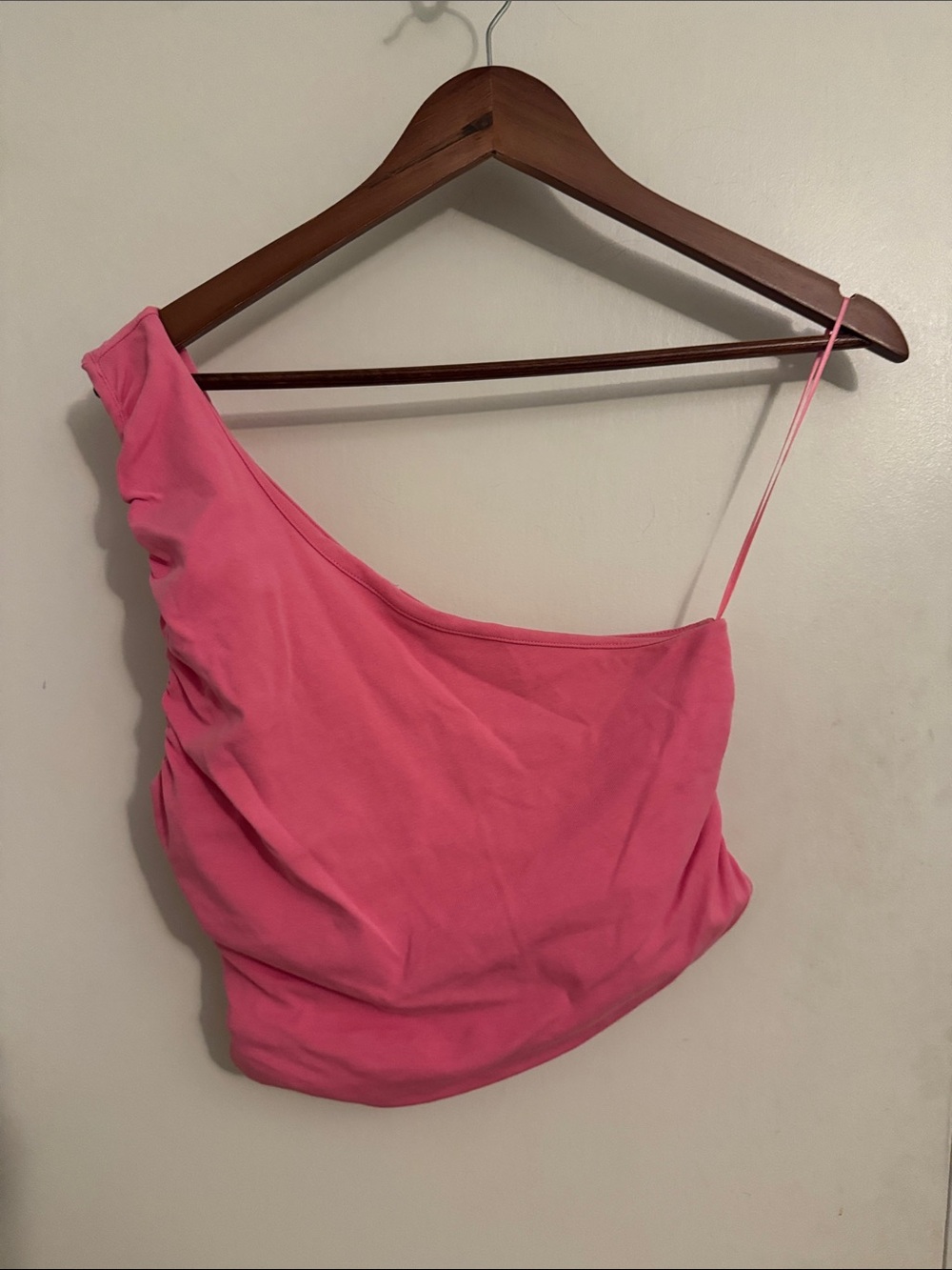 GREY LAB Pink One-Shoulder Camisole